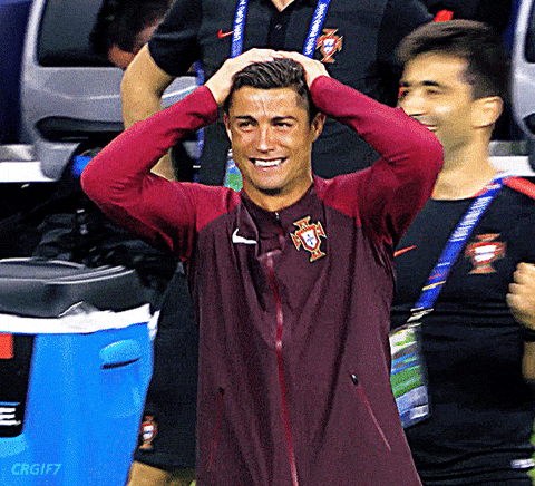 Shocked Cristiano Ronaldo GIF