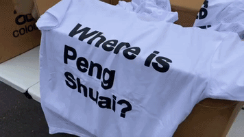 'Where is Peng Shuai?': T-Shirts Handed Out Ahead of Australian Open Women's Final