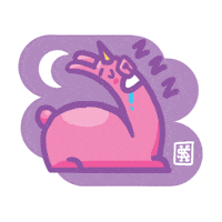 Snoring Sleeping Sticker by Kioshi Shimabuku