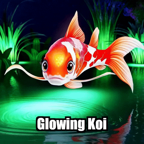 Koi Fish Night GIF by TheConfishius