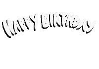 Happy Birthday Illustration Sticker