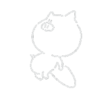Pig 痩せる Sticker