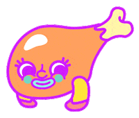 Happy Fried Chicken Sticker by Christal Sih