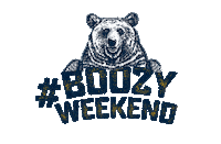 weekend bear Sticker by EYP Creations Pvt Ltd