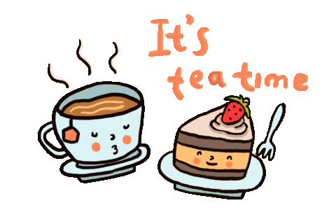 teatime Sticker by cypru55