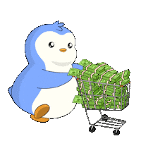 Black Friday Money Sticker by Pudgy Penguins