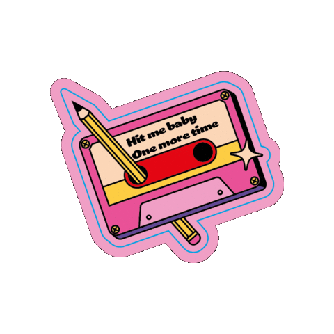 Gotobeat giphygifmaker hit me baby one more time gotobeat please leave by 10 Sticker