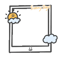 Sunny Day Sun Sticker