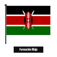 Kenya Flag Sticker by Formación Ninja