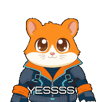Happy Lets Go Sticker by Hamieverse