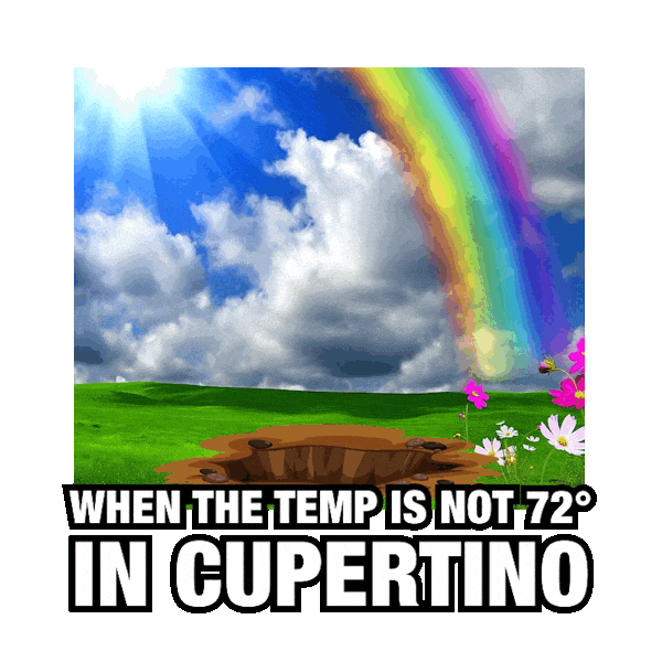 Perfect Weather Cupertino Sticker