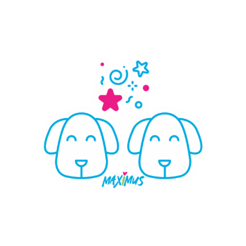 maximuspets love party dogs hungry Sticker