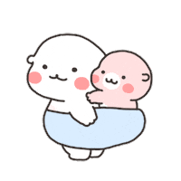 hab__g love heart animal couple Sticker