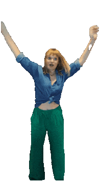 osaosobistastylistka happy wave celebrating woohoo Sticker