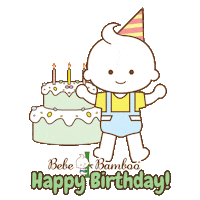 Birthday Sticker by Bebe Bamboo