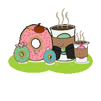 Tianapapercraftco happy halloween plant donut tiana paper craft co tiana paper craft co logo tiana paper craft co Sticker