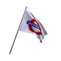 White Flag Sticker Sticker by Transport for London