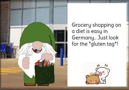 Gnome Grocery Shopping GIF