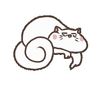 Cat Look Sticker by Zaromatt