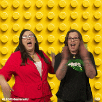 LEGOMastersAU excited clap clapping lego GIF