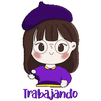 Girl Trabajando Sticker