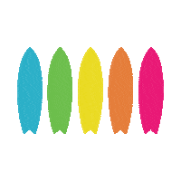 Rainbow Surf Sticker by Local Motion Hawaii