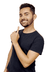 Apontando Esquerda Sticker by elimardocarmo