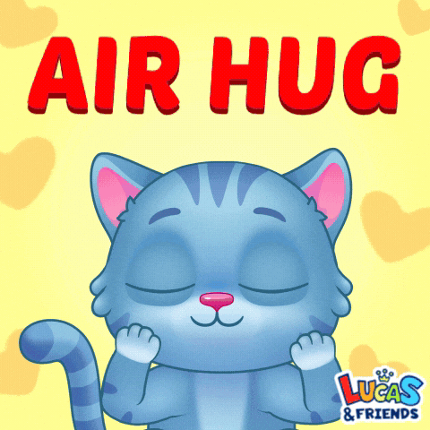 Hugs Love GIF by Lucas and Friends by RV AppStudios