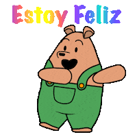 Happy Bear Sticker
