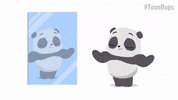 Flexing Panda Bear GIF by Treehouse Direct