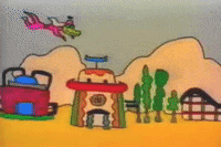 Flying Sesame Street GIF by Jason Clarke