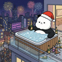 Happy New Year Celebration Time GIF by Kanpai Pandas