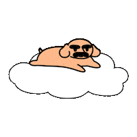 Sleep Sitting Sticker by KETNIPZ