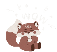 Happy Fox Sticker