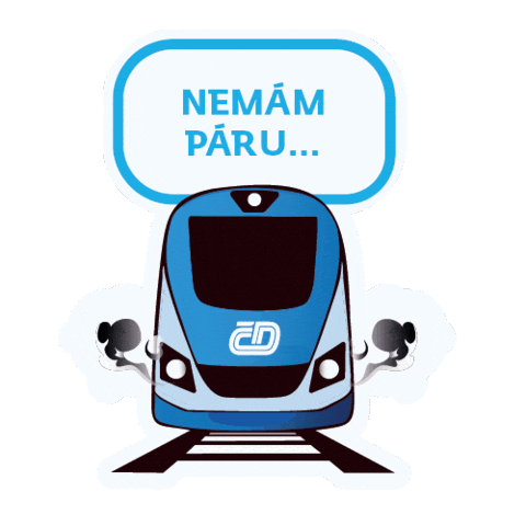 Train Vlak Sticker by České dráhy