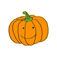 Artandflowersbyrebecca halloween new post orange autumn Sticker