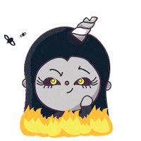 Meideyfriends fire fuego ash mala Sticker