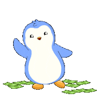 Make It Rain Money Sticker by Pudgy Penguins