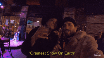 Skroove party friends retro beer GIF