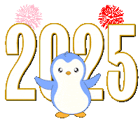 New Year Celebration Sticker by Pudgy Penguins