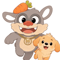 Waving Golden Retriever Sticker