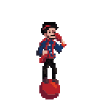 Game Pixel Sticker by Ralph Pollastro