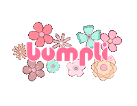 BumpliDE logo blumen bumpli Sticker