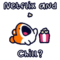 Movie Time Netflix Sticker