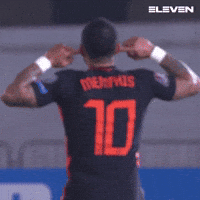 Memphis Depay Celebration GIF by ElevenSportsBE