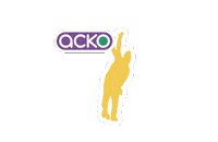ACKOIndia ipl kkr kolkata knight riders acko Sticker