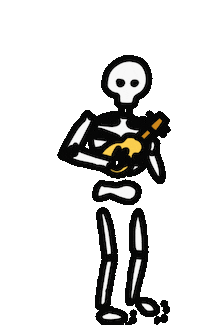 Guitar Playing Sticker