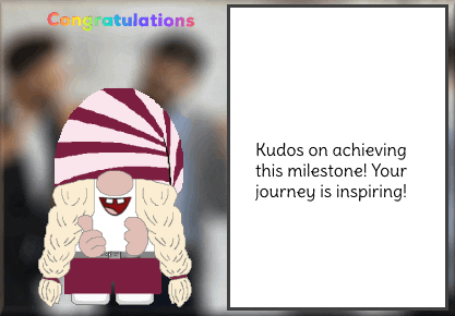 Congratulations Gnome GIF