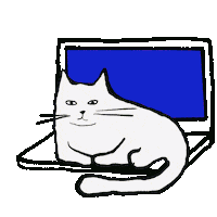 Work From Home Cat Sticker