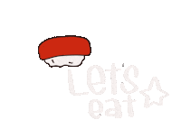 Sushi Eat Sticker by RedShellSushi